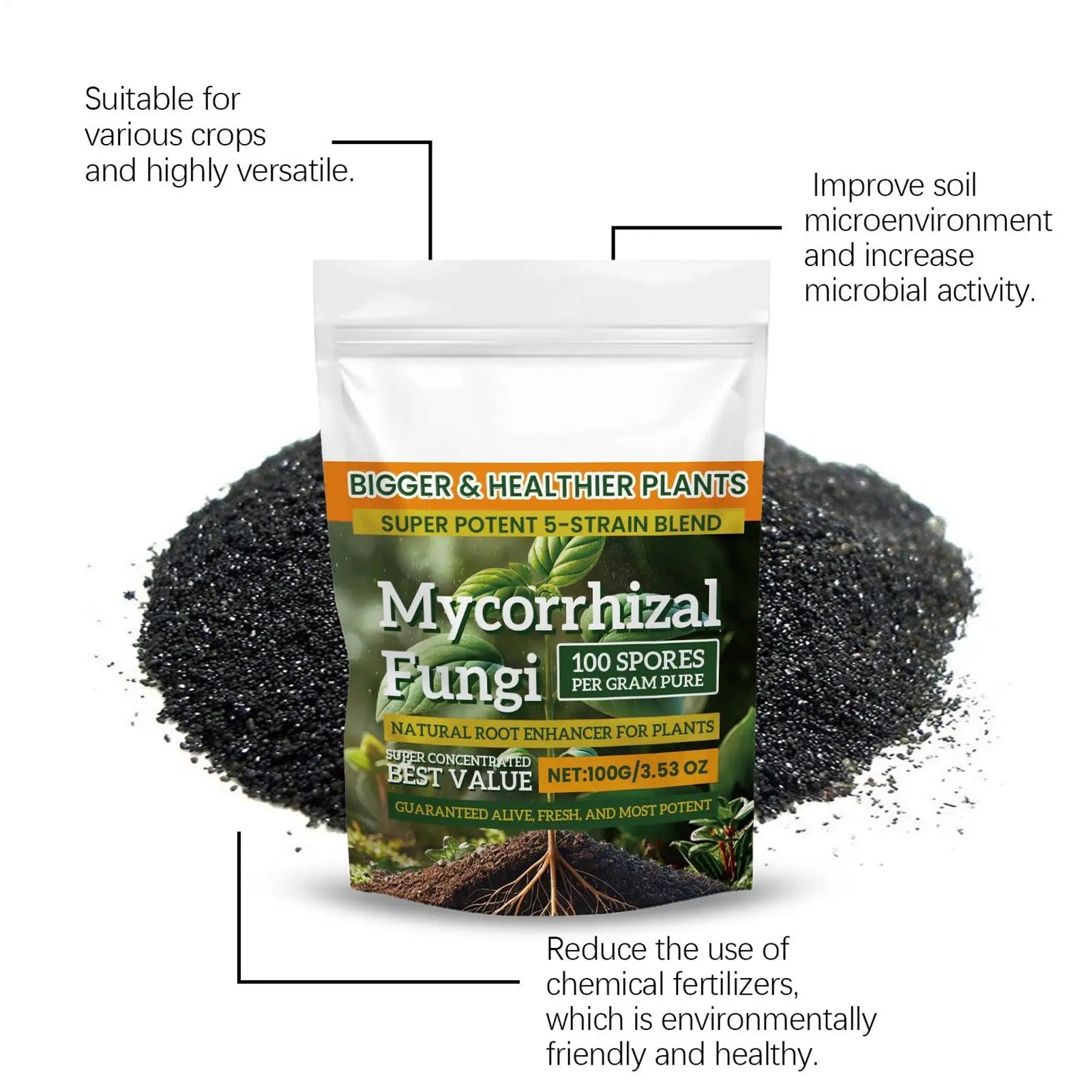 100g Fertilizer Powder for Plant Growth which is Nutrient-Rich and is a Safe and Effective Rooting Supplement for Soil Culture and Hydroponics TitanTide
