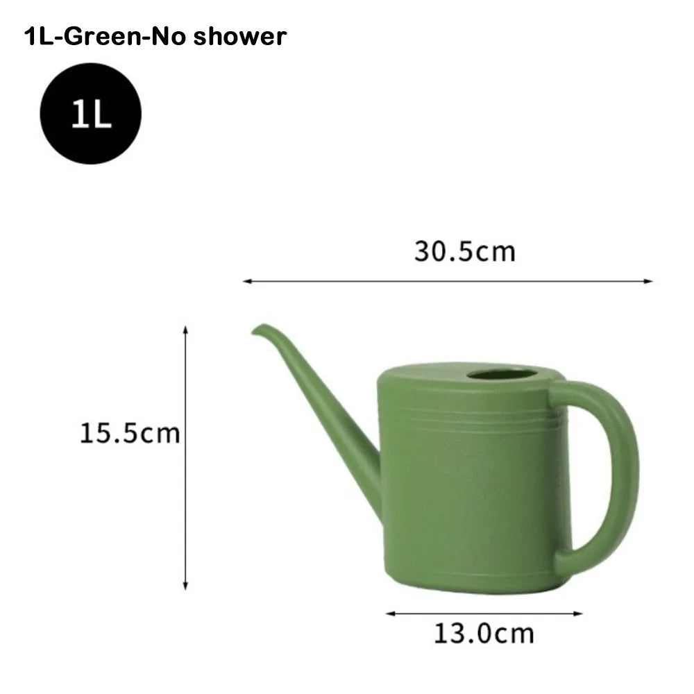 1L/2L Watering Can Pot with Long Mouth for Garden Plants, Plants Sprinkler with Large Capacity, Plastic Flower Spray, Water Kettle, Watering Tool - TitanTide