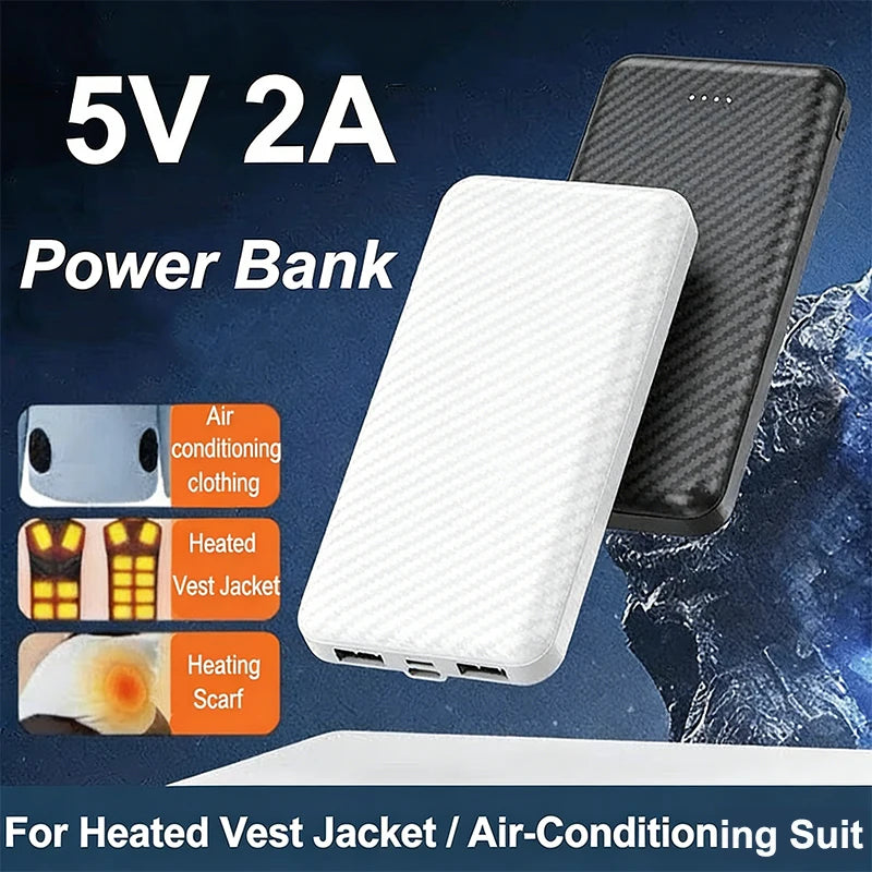 Power Bank 10000-20000 mAh 5V 2A Portable Charger For Cooling Fan Heated Vest Jacket Power Bank For Xiaomi Mi iPhone External Battery TitanTide