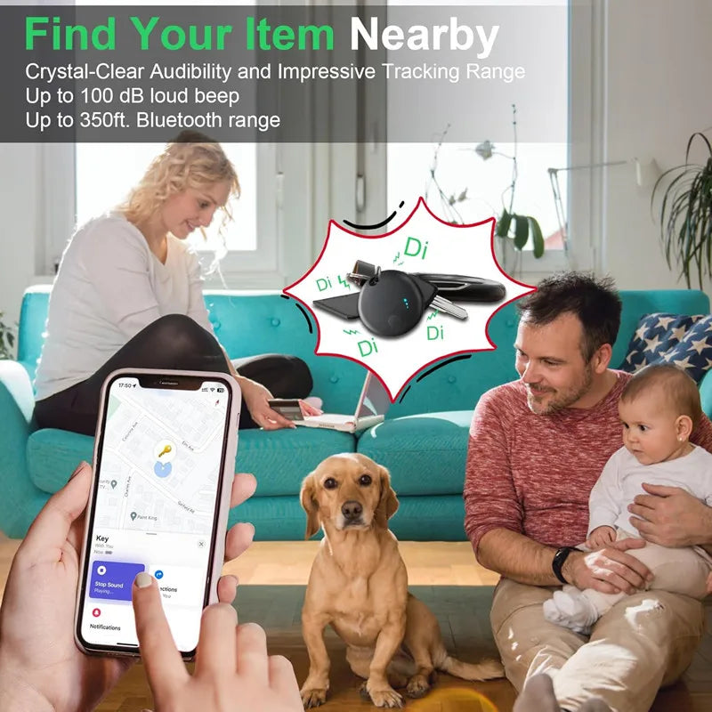 Air Tracker Tag Bluetooth Tracker Smart Tags Locator Tracking Device Item Finder  Works with IOS Find My or Android Find My Hub TitanTide