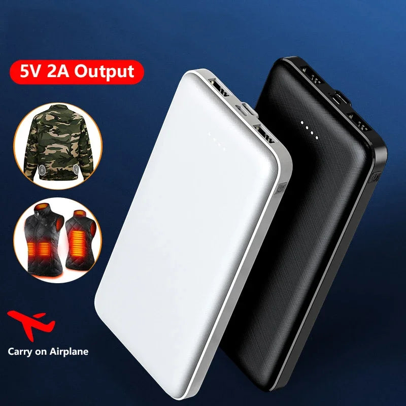 Power Bank 10000-20000 mAh 5V 2A Portable Charger For Cooling Fan Heated Vest Jacket Power Bank For Xiaomi Mi iPhone External Battery TitanTide