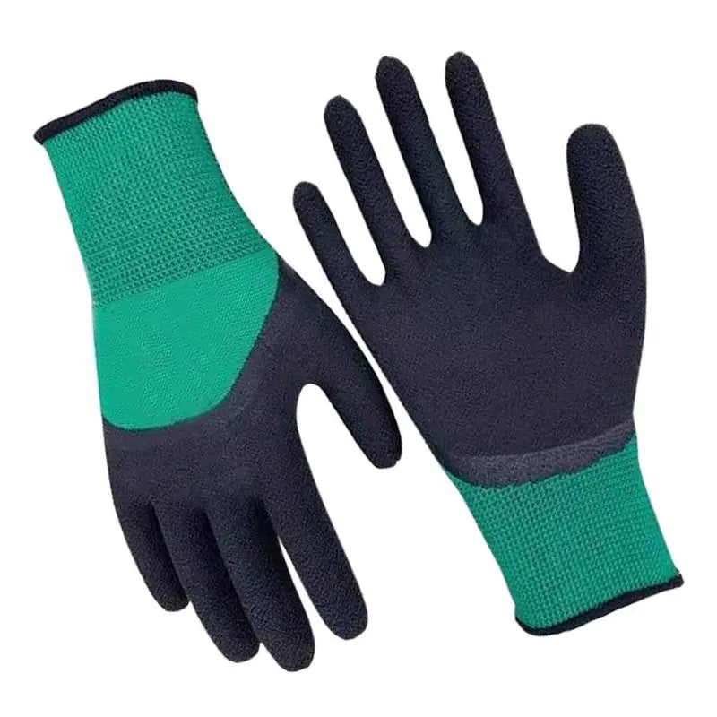 Pair of Waterproof Gardening Gloves made with Latex, Protective Non-Slip Horticultural Gloves and Gear for Vegetable and Flower Plants, Gardening Glove TitanTide