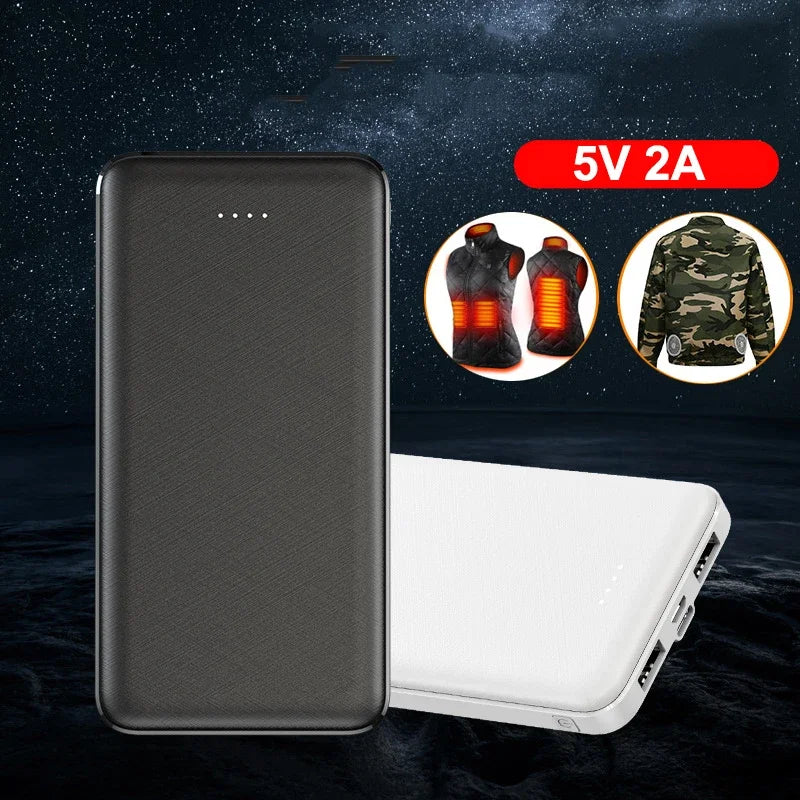 Power Bank 10000-20000 mAh 5V 2A Portable Charger For Cooling Fan Heated Vest Jacket Power Bank For Xiaomi Mi iPhone External Battery TitanTide