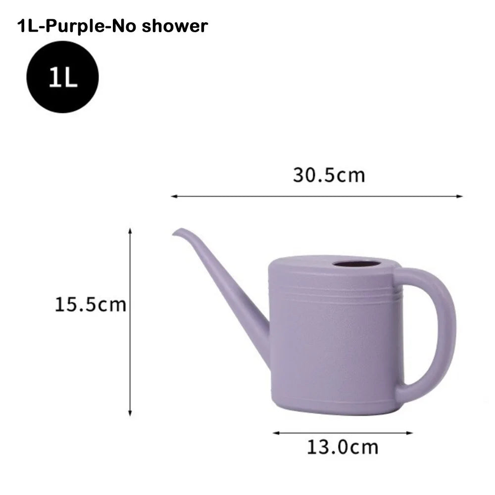 1L/2L Watering Can Pot with Long Mouth for Garden Plants, Plants Sprinkler with Large Capacity, Plastic Flower Spray, Water Kettle, Watering Tool - TitanTide