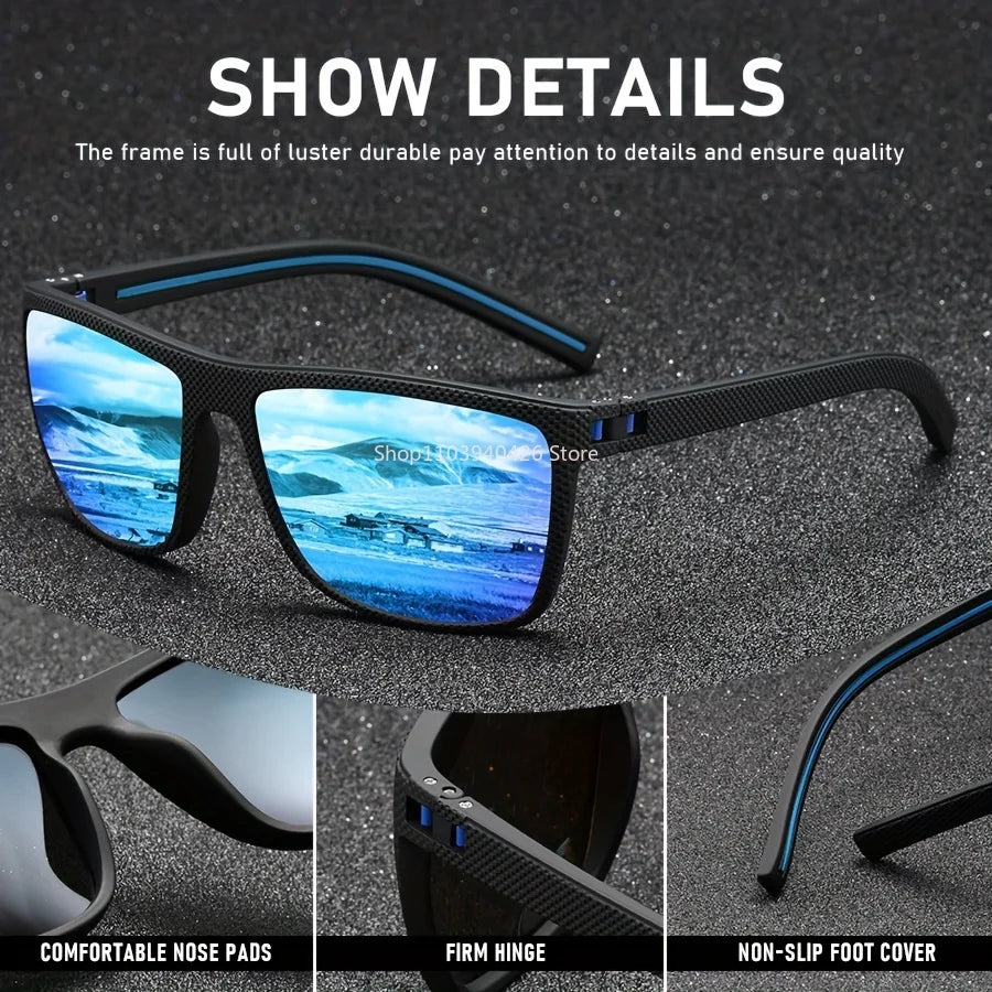 Polarized Sunglasses for Men Women Lightweight Sun Glasses with UV Protection for Outdoor Driving Fishing Golf