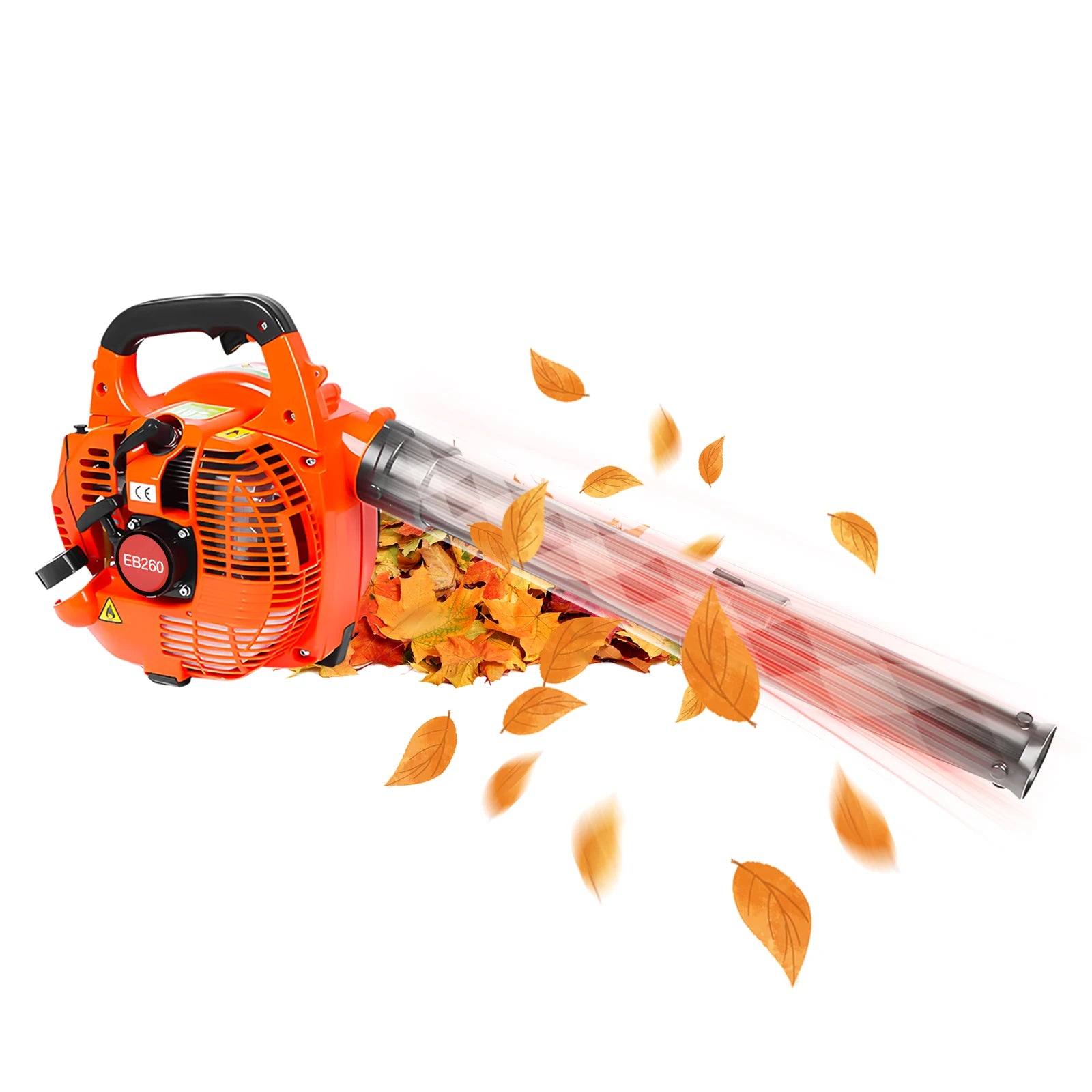 750W 7000rpm Gas Powered Leaf Blower 2 Stroke Engine 25.4CC 275.45CFM Air Volume 0.65L Oil Tank Blower Wind Snow Blower TitanTide