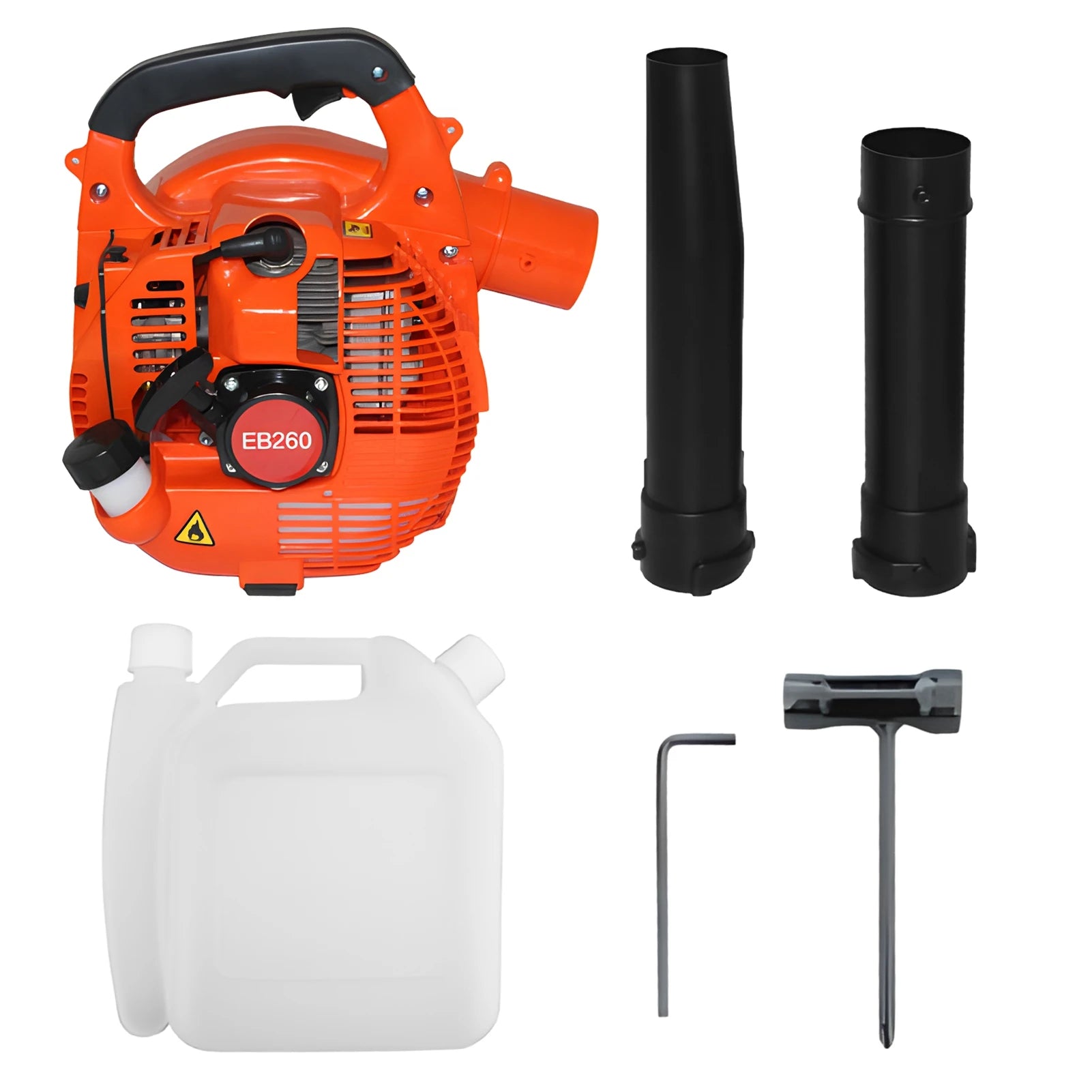 750W 7000rpm Gas Powered Leaf Blower 2 Stroke Engine 25.4CC 275.45CFM Air Volume 0.65L Oil Tank Blower Wind Snow Blower TitanTide