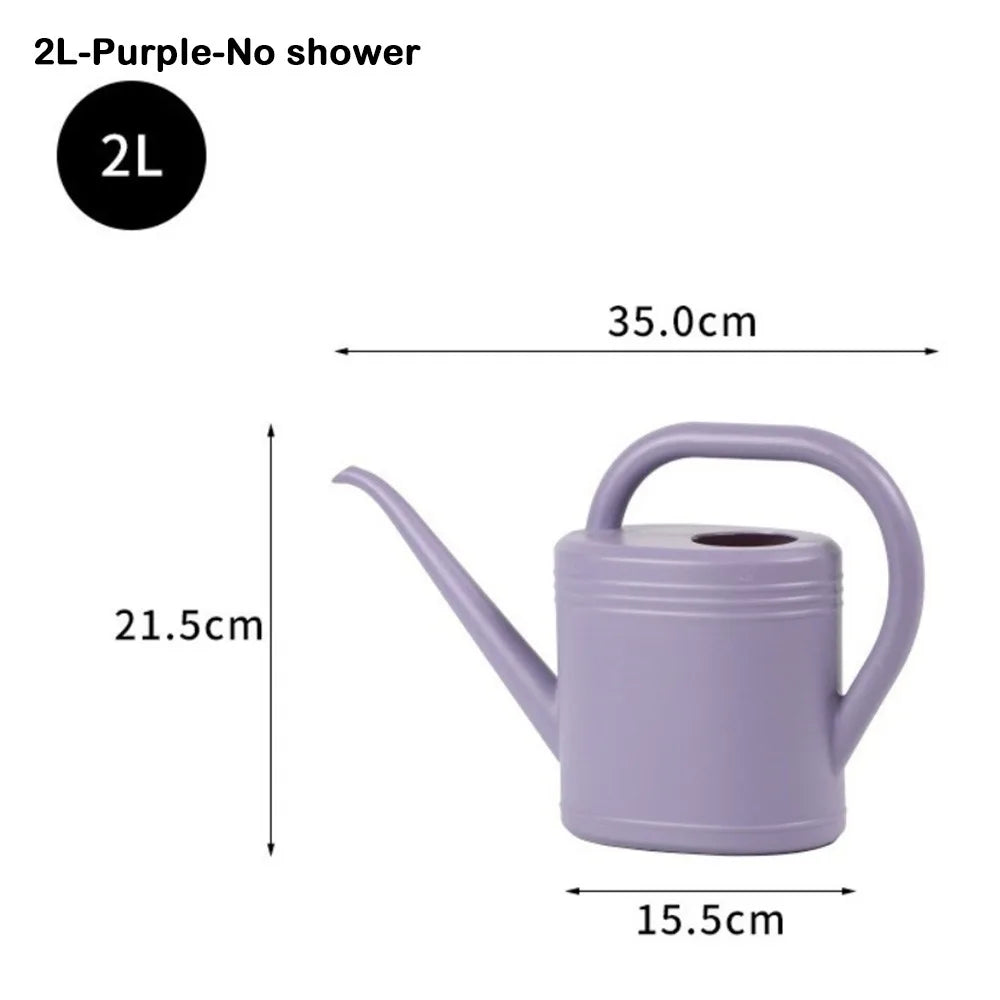 1L/2L Watering Can Pot with Long Mouth for Garden Plants, Plants Sprinkler with Large Capacity, Plastic Flower Spray, Water Kettle, Watering Tool - TitanTide