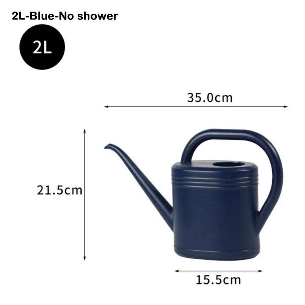 1L/2L Watering Can Pot with Long Mouth for Garden Plants, Plants Sprinkler with Large Capacity, Plastic Flower Spray, Water Kettle, Watering Tool - TitanTide