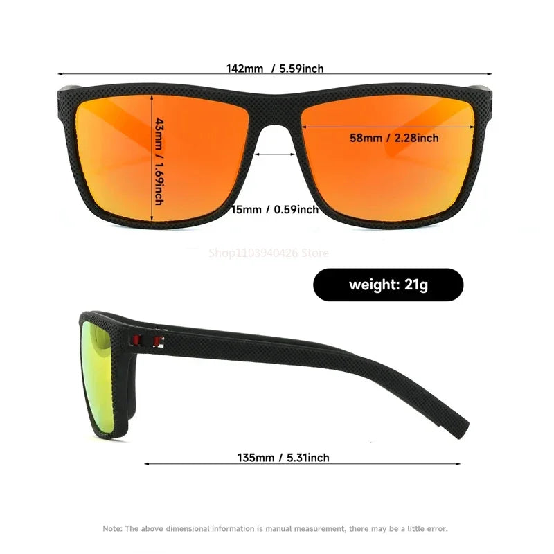 Polarized Sunglasses for Men Women Lightweight Sun Glasses with UV Protection for Outdoor Driving Fishing Golf